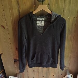 TNA Charcoal Pullover Hoodie